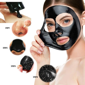 Charcoal Peel Off Mask for Removing Blackheads – Deep Skin Cleansing & Oil Control Face Mask | Purifying Black Head Remover for Men & Women