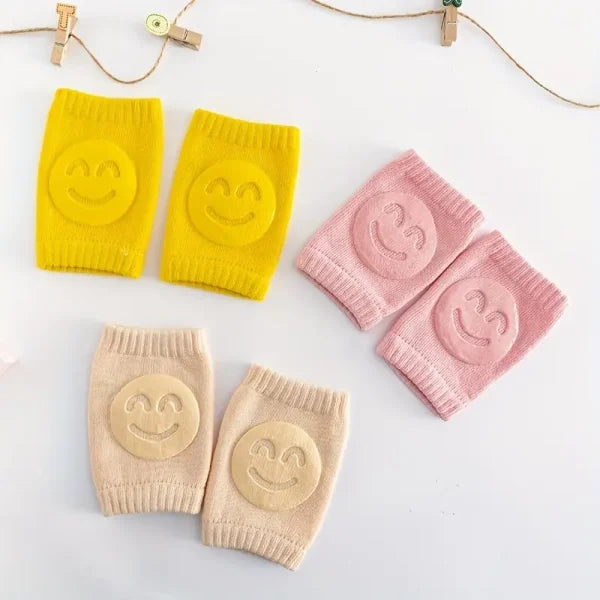 02 Pcs ( Pair ) – Soft & Protective Baby Knee Pads – Cushioned Support For Crawling Infants & Active Toddlers – Random Color