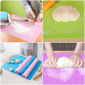 Big Size Silicone Roti Mat – Non-Stick, Reusable Dough Rolling Mat for Roti, Chapati, Pizza & Baking