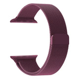 Plum | Apple Watch Milanese Magnetic Loop Strap | Stainless Steel Band  | 42mm / 44mm / 45mm