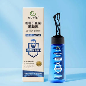 ECRIN Cool Styling Hair Gel 280ml with Active Collagen Strong Hold & Cool Fresh Effect