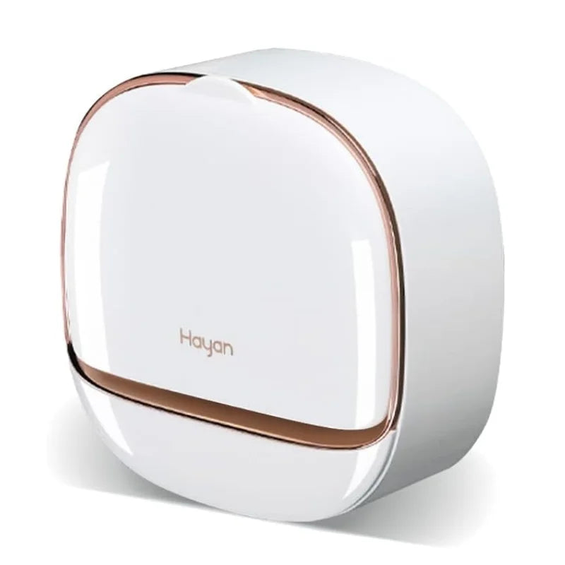 Milky White | Self-Adhesive Wall-Mounted Luxury Soap Holder with Lid and Drainage Tray