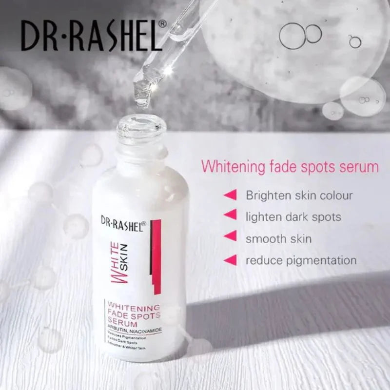 Dr. Rashel Whitening Fade Spots Serum for White Skin | Brightening & Pigmentation Corrector with Arbutin & Niacinamide (50ml) | Imported