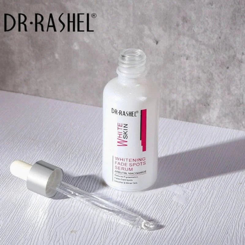 Dr. Rashel Whitening Fade Spots Serum for White Skin | Brightening & Pigmentation Corrector with Arbutin & Niacinamide (50ml) | Imported