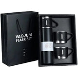 3 Cup 500ML Double-Layer Stainless Steel Vacuum Flask Set | Hot & Cold | Travel Thermos