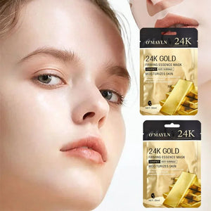 Pack of 2 | O’Mayln 24K Gold Firming Essence Mask 30ml | Skin Firming & Anti-Aging Treatment