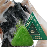 Nature Triangle Shampoo Bar | Plant-Based Herbal Hair Growth Soap | Calming, Strengthening & Eco-Friendly