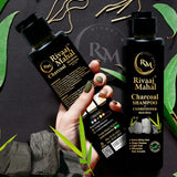 Rivaaj Mahal Charcoal Shampoo + Conditioner 2-in-1 | Black Shine Formula