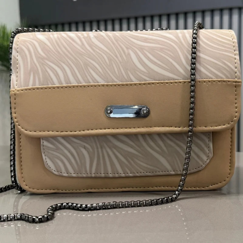 Luxury Womens Shoulder Bag in Beige Faux Leather for Casual, Work, and Form