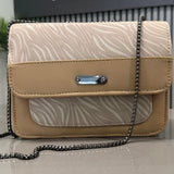 Luxury Womens Shoulder Bag in Beige Faux Leather for Casual, Work, and Form