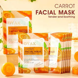 Pack of 2 | Beauty Skin Carrot Sheet Mask | Moisturizing, Brightening & Nourishing Facial Mask