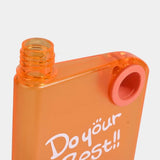 Orange Ultra Slim Notebook Style Water Bottle 380ml | Portable Memo Bottle for Travel, School & Office