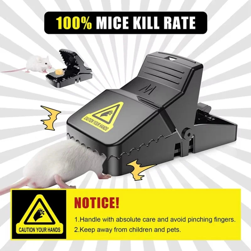 Pack of 2 | Heavy Duty Plastic Mouse Trap | Reusable Mouse Catcher | Best Quality Rodent Trap