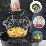 Vegetable Frying,Fruit Dry, Foldable Strainer, Chef Basket 12 IN 1