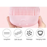 Soft Silicone Bath Brush with Hooks | Baby & Adult Body Scrubber | Random Color | With Box