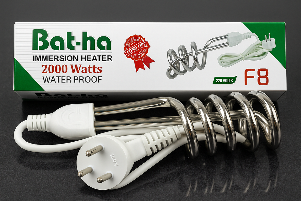 Bat-ha Immersion Heater Rod 2000 Watts (Shockproof & Waterproof) – Model F8