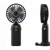 Led Digital Display Rechargeable Fan With Usb Cable – Portable Mini Cooling Fan With Adjustable Speed, Battery Indicator & Easy Charging (random Color)
