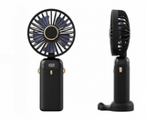 Led Digital Display Rechargeable Fan With Usb Cable – Portable Mini Cooling Fan With Adjustable Speed, Battery Indicator & Easy Charging (random Color)