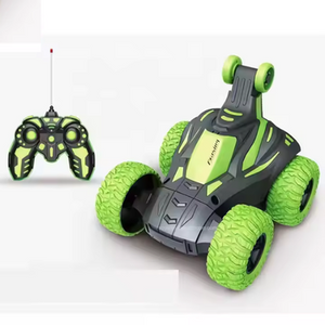 Electric Dump Truck Stunt Rolling Car  360 Degree Vertical Rotation Toy with Lights for Kids