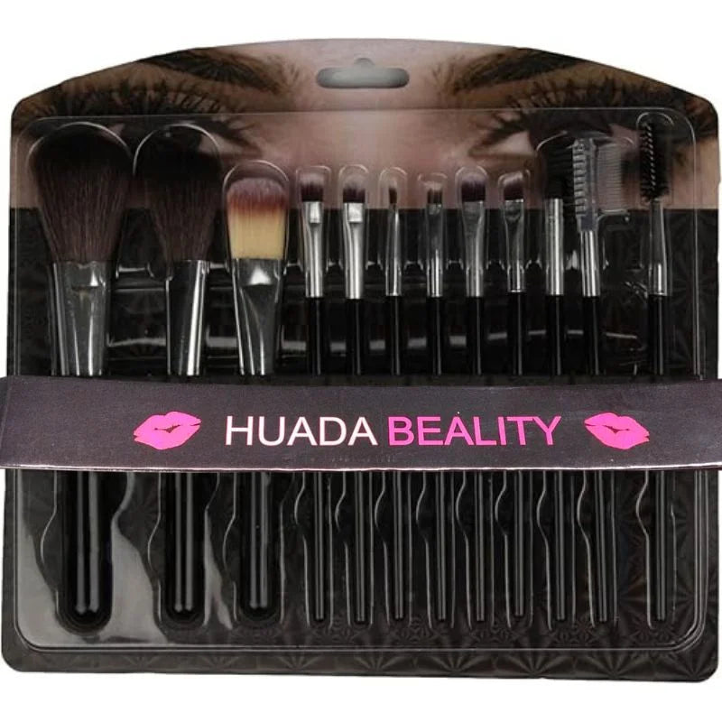 Huada Beauty Makeup Brush Set ��������� 12-Piece Professional Makeup Tool Kit | Soft, High-