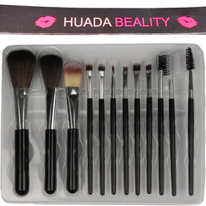 Huada Beauty Makeup Brush Set ��������� 12-Piece Professional Makeup Tool Kit | Soft, High-