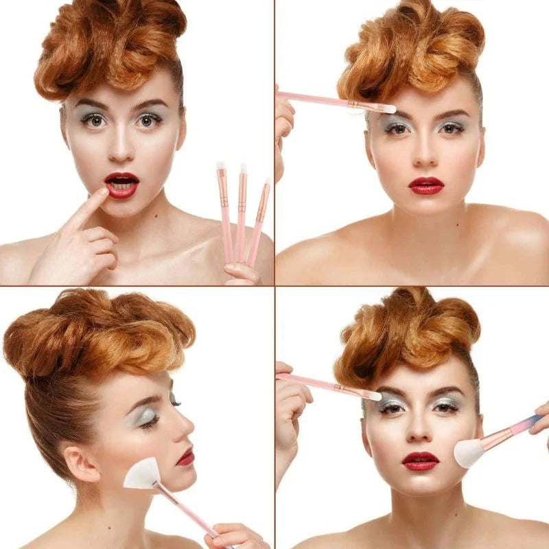 Huada Beauty Makeup Brush Set ��������� 12-Piece Professional Makeup Tool Kit | Soft, High-