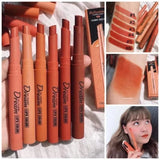 Hengfang Matte Dream Lipstick Set 6-Piece Long-Lasting Nude Shades |