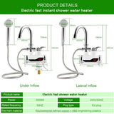 Electric Instant Heating  Faucet  | Digital Temperature Display | Kitchen & Bathroom Hot Water Tap