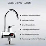 Premium Electric Instant Heating  Faucet  | Digital Temperature Display | Metal handle |  Kitchen & Bathroom Hot Water Tap