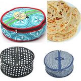 Roti Zipper Bag  | Reusable Airtight & Insulated Storage Bag | Keeps Chapati Fresh, Soft & Warm | Random Design