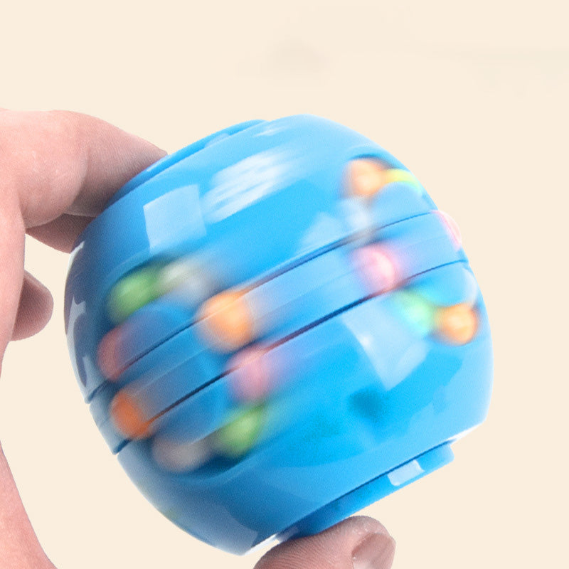 Hamburger Bean Magic Cube Toy Children's Puzzle Fidget Spinner Students Stress Reliever Magic Bean