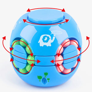 Hamburger Bean Magic Cube Toy Children's Puzzle Fidget Spinner Students Stress Reliever Magic Bean