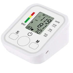 Digital Blood Pressure Monitor | Upper Arm Automatic BP Machine with Large LCD Display, Memory Storage & Voice Function for Home Monitoring