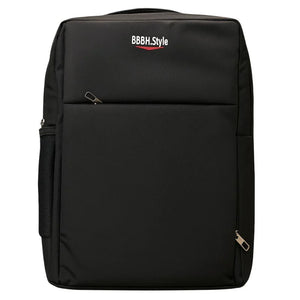 Slim Business Laptop Backpack | Lightweight Travel & Office Bag with Multi-Pockets | Black