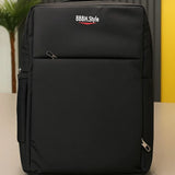 Slim Business Laptop Backpack | Lightweight Travel & Office Bag with Multi-Pockets | Black