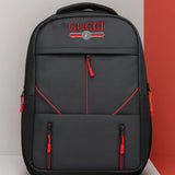 Multi-Functional Travel Backpack | Business Daypack with Laptop Compartment | Black & Red