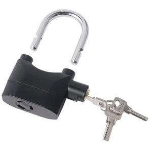 High-Security Gembok Alarm Lock | Waterproof Siren Padlock for Bike, Scooter & Door Protection