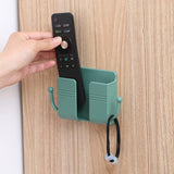 Wall Mount Phone Holder And Remote Control Stand With Hooks – Space-saving Wall Mounted Phone Holder For Bed, Kitchen, Living Room, And Office (random Color)