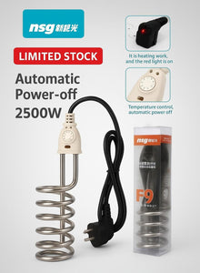 NSG F9 Auto On/Off Water Heating Rod 2500W | Smart Sensor, Waterproof, Shockproof, Fast Heating (Limited Stock Only)