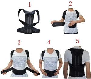 Adjustable Magnetic Posture Corrector Corset Back Brace Back Belt Lumbar Support Straight Corrector