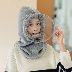 Winter face hoody Women Ear Cap Lightweight Full Protection Thick Cap