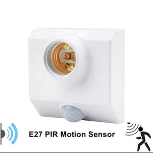 Automatic Human Body Infrared PIR Sensor Bulb Light Base PIR Motion Detector Wall Lamp Holder Socket