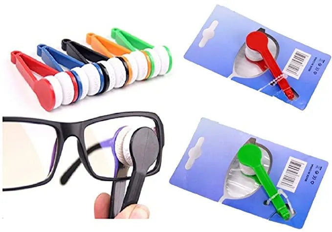 Mini Microfiber Eyeglasses Cleaner – Pocket-Size Lens Cleaning Tool (Random Color)
