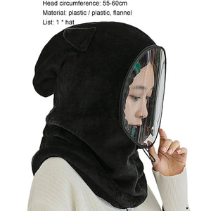Winter face hoody Women Ear Cap Lightweight Full Protection Thick Cap