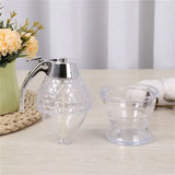 Elegant Crystal Honey Dispenser Honey Syrup Bee Pot Ja