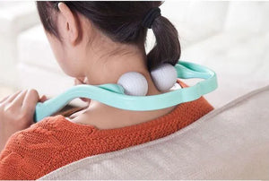 Pressure Point Therapy Massager Comfortable Neck Massager Roller Shoulder Back Pain Ball Deep Tissue Dual Trigger Point Lightweight Portable