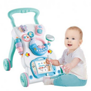 Multifunctional Baby Walker with Music, Lights, Adjustable Height & Foldable Design Premium Quality with Toys & Gadgets