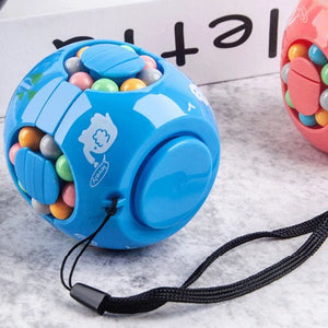 Hamburger Bean Magic Cube Toy Children's Puzzle Fidget Spinner Students Stress Reliever Magic Bean