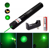 High-power 303 Green Laser Pointer With Adjustable Focus – Rechargeable 3.7v Battery, Charger & Safety Lock – Rechargeable Green Laser Light, Green Laser Pointer, Green Beam Light