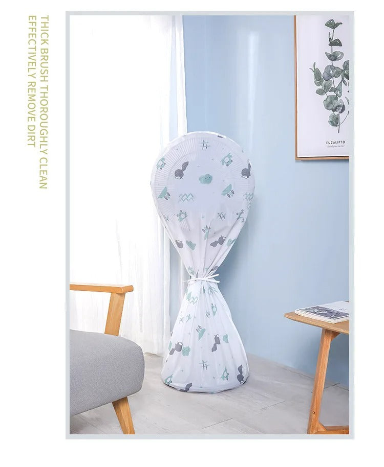 Fan Cover High Quality Dustproof All-inclusive Electric Fan Dust Cover Household Floor Fan Cover Protective Cover Stand Fan – 01 Pcs – Random Print